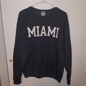 NWOT Miami University crewneck